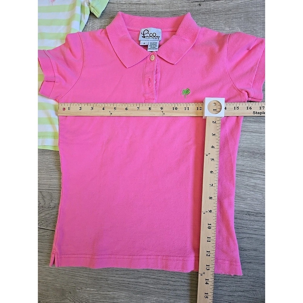 2 Lily Pulitzer Womens Collared Polo Short Sleeve Cotton Spandex Size S - Picture 9 of 10